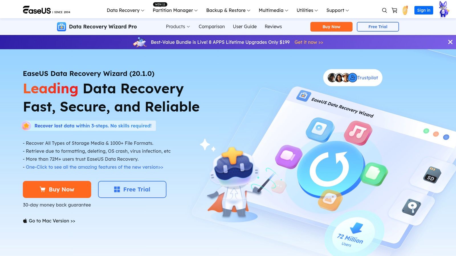 EaseUS Data Recovery Wizard (Windows)