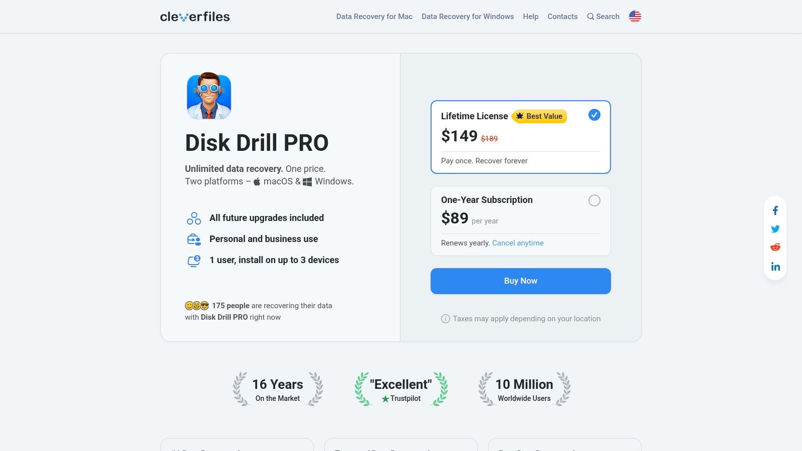 Disk Drill for Windows (CleverFiles)